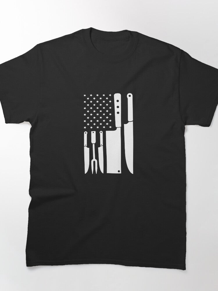 Chef USA Flag American Chef Patriotic Chef Professional Chef Classic T-Shirt