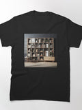 Bookshelf Minimalism Art Style Classic T-Shirt