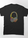 colorful headphone Classic T-Shirt