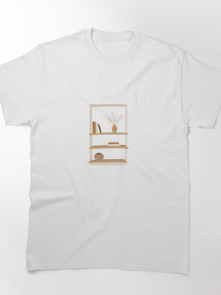 Abstract minimal bookshelf Classic T-Shirt