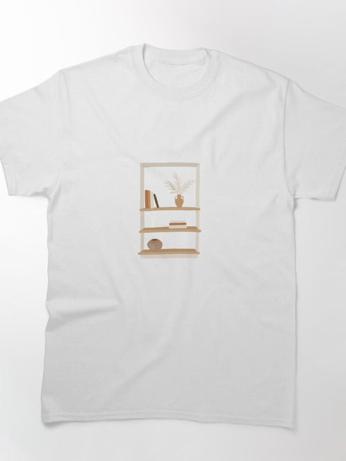 Abstract minimal bookshelf Classic T-Shirt
