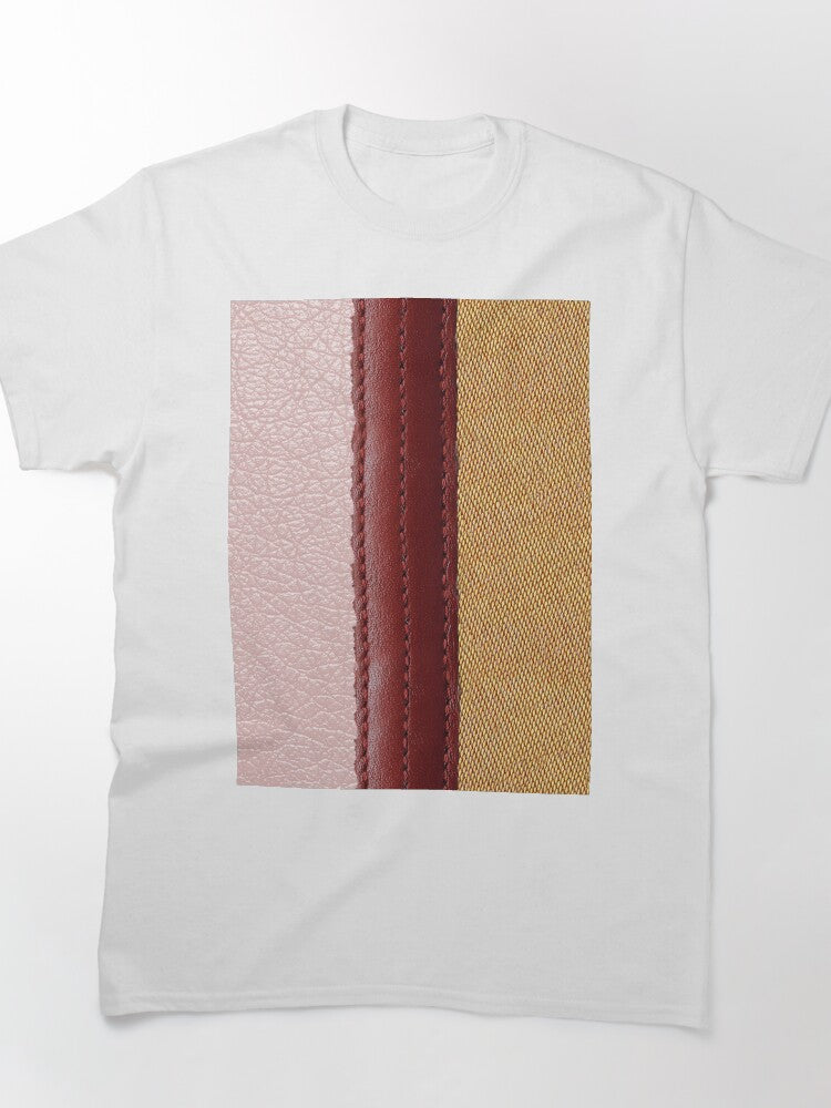 Fabric and Leather - Pink, Red, Golden Classic T-Shirt