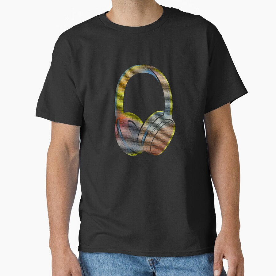 colorful headphone Classic T-Shirt