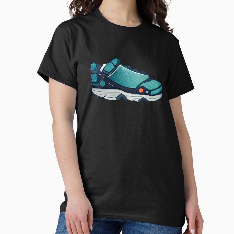 Blue running shoe Classic T-Shirt